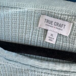 True Craft Soft Blue Knit Top